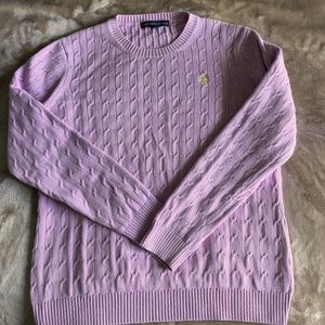 Brooks Borthers Cable-Knit Cotton Crewneck Sweater